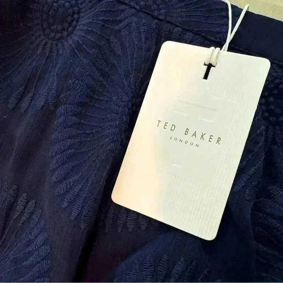 Ted Baker Tieri Embroidered Asymmetrical Mini Skirt SIZE 0 - Picture 5 of 6
